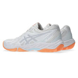 Asics Gel Blade FF Women's Indoor Court Shoe (White/Grey Blue) - RacquetGuys.ca