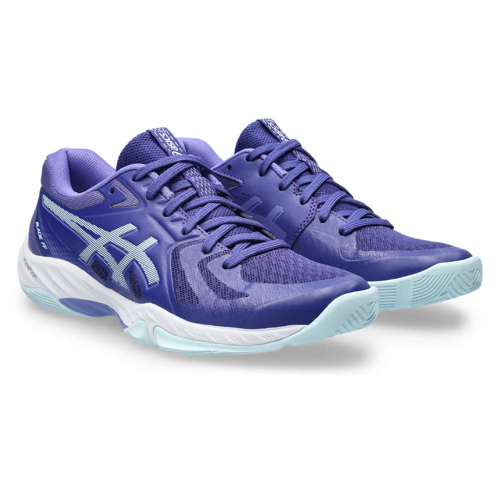 Asics Gel Blade FF Women's Indoor Court Shoe (Purple/Blue) - RacquetGuys.ca