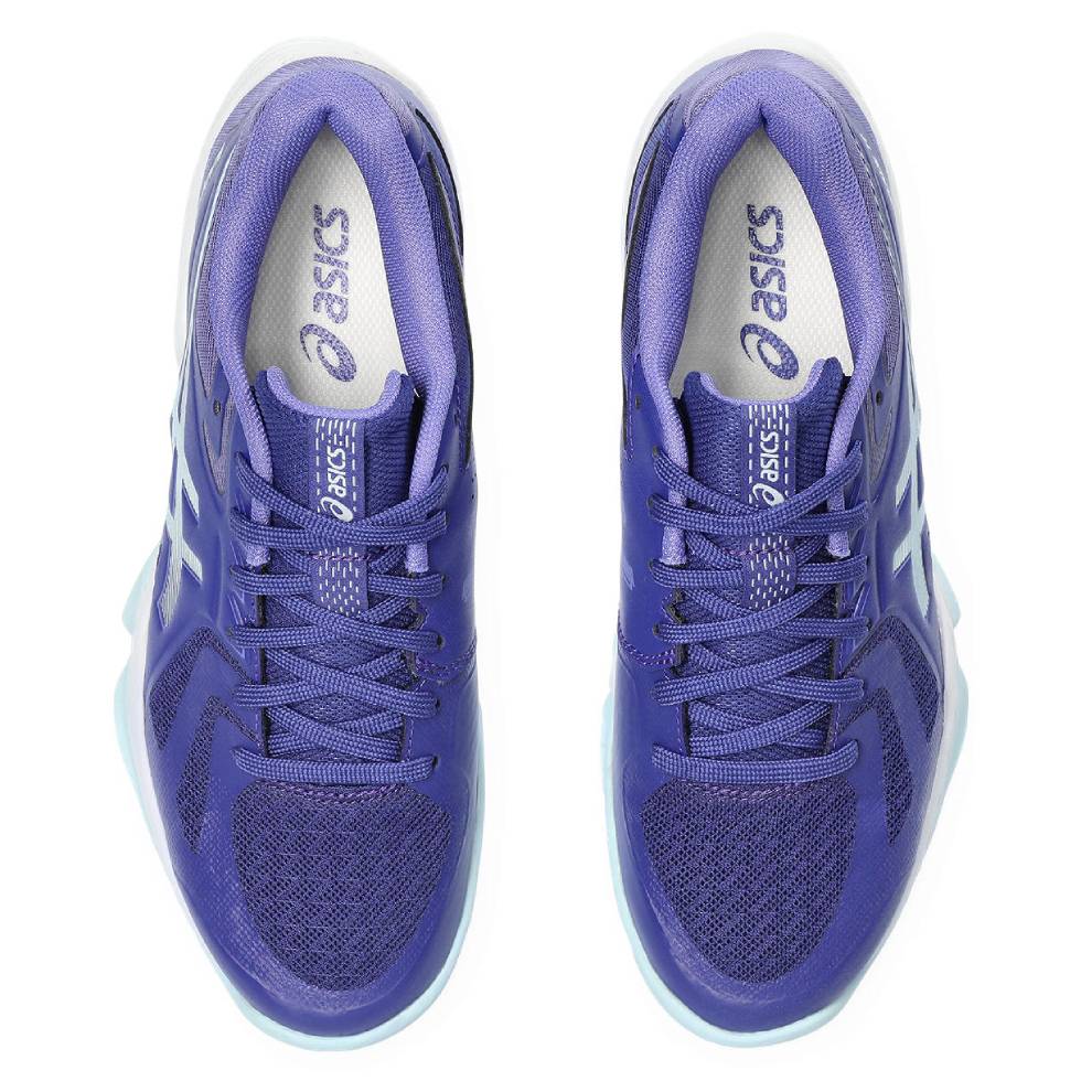 Asics Gel Blade FF Women's Indoor Court Shoe (Purple/Blue) - RacquetGuys.ca