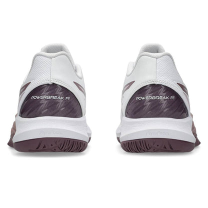 Asics Powerbreak FF Women's Tennis Shoe (White/Dusty Mauve) - RacquetGuys.ca