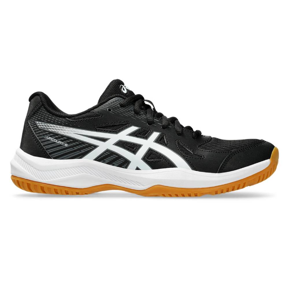 Asics Gel Upcourt 6 Women's Indoor Court Shoe (Black/White) - RacquetGuys.ca