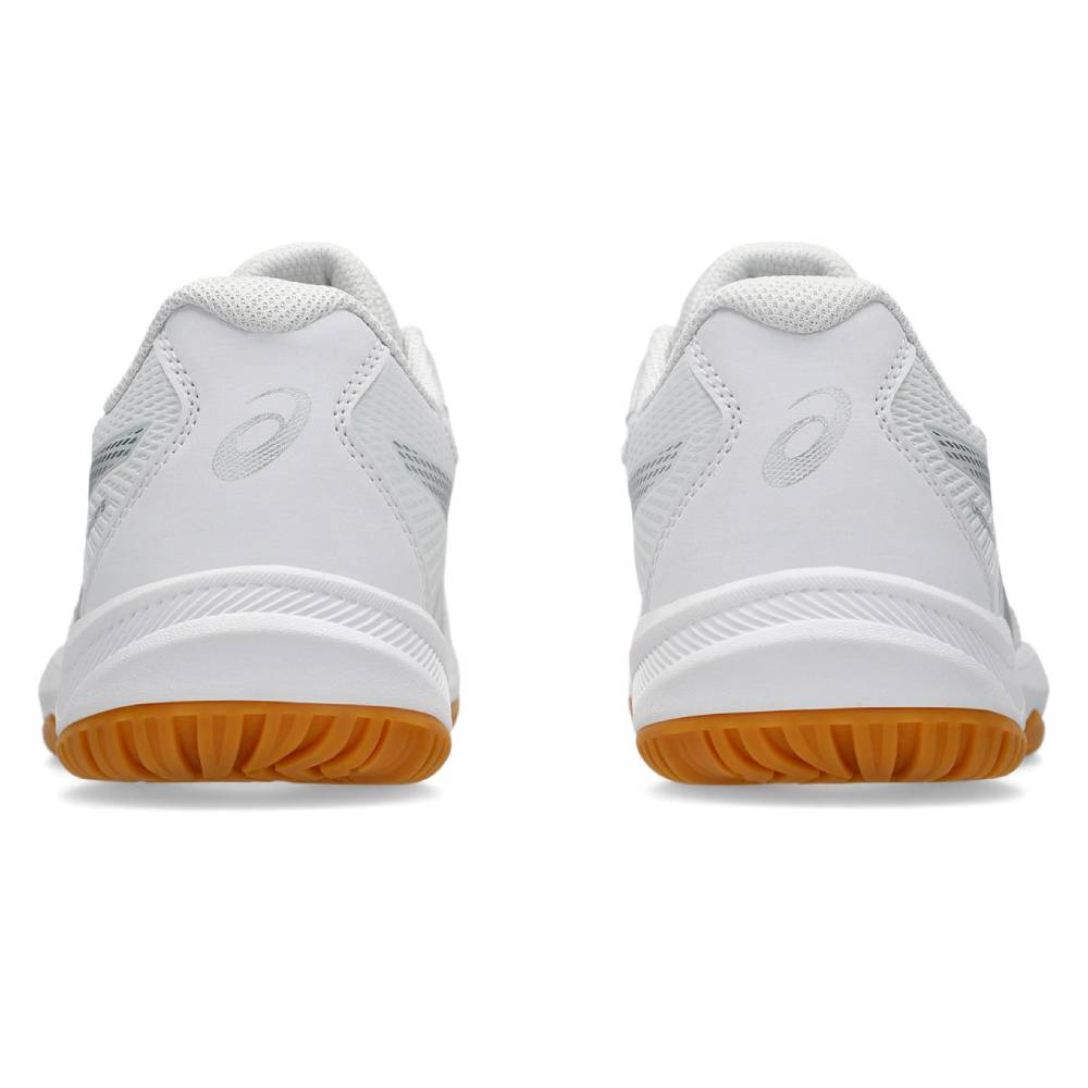 Asics Gel Upcourt 6 Women's Indoor Court Shoe (White/Pure Silver) - RacquetGuys.ca