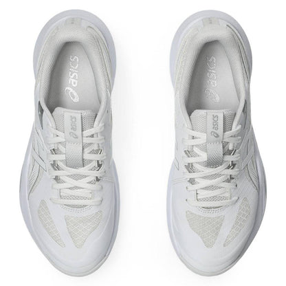 Asics Gel Tactic 13 Women's Indoor Court Shoe (White/Pure Silver) - RacquetGuys.ca
