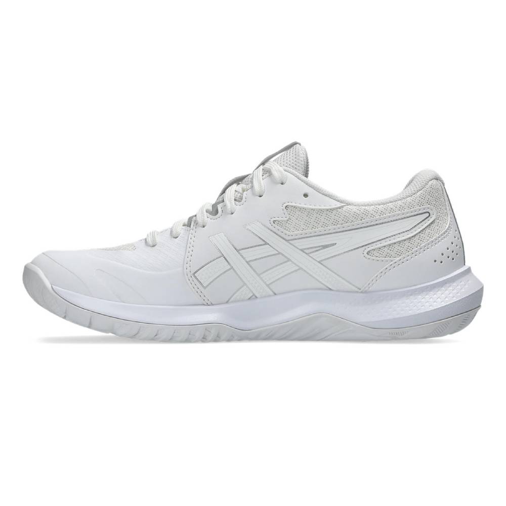 Asics Gel Tactic 13 Women's Indoor Court Shoe (White/Pure Silver) - RacquetGuys.ca