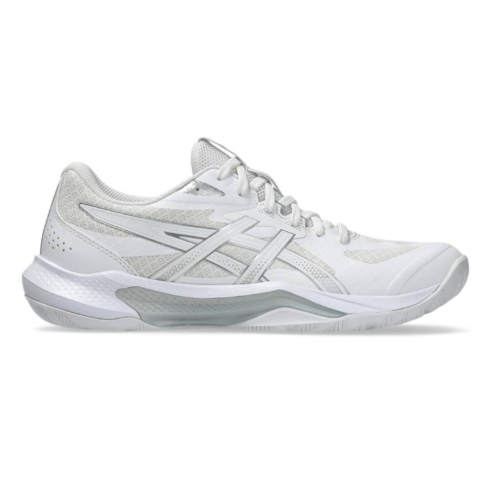 Asics Gel Tactic 13 Women's Indoor Court Shoe (White/Pure Silver) - RacquetGuys.ca