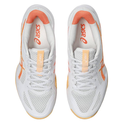 Asics Blade FF 2 Women's Indoor Court Shoe (White/Vivid Coral) - RacquetGuys.ca