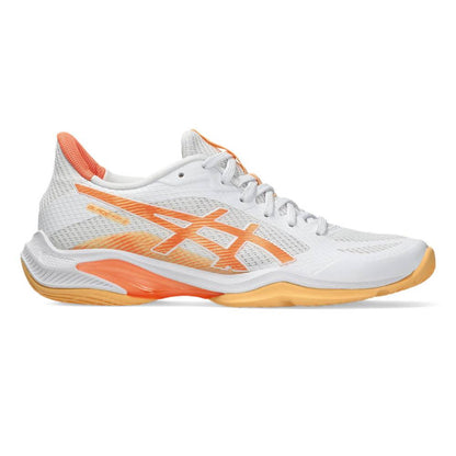 Asics Blade FF 2 Women's Indoor Court Shoe (White/Vivid Coral) - RacquetGuys.ca