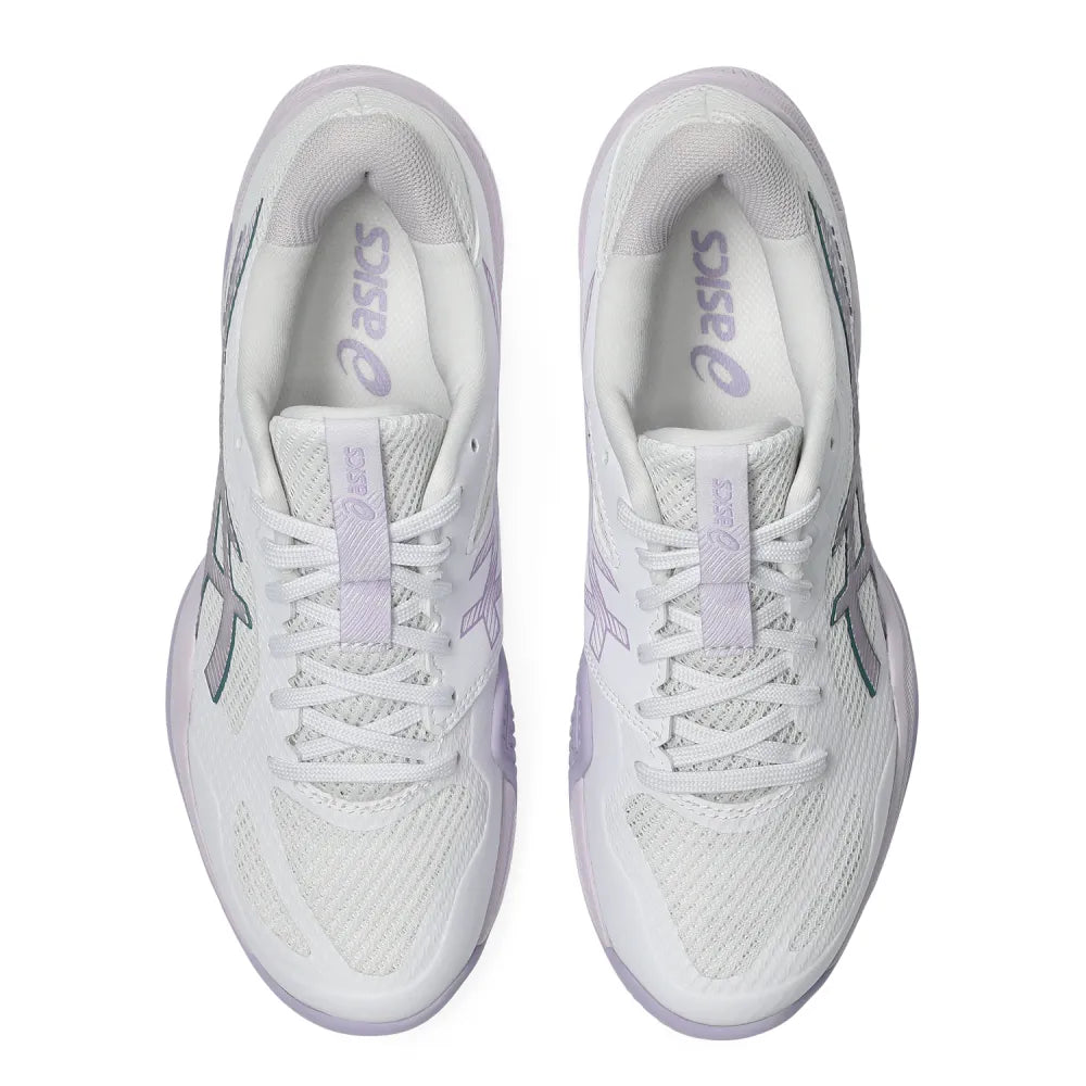 Asics Blade FF 2 Women's Indoor Court Shoe (White/Dahlia) - RacquetGuys.ca