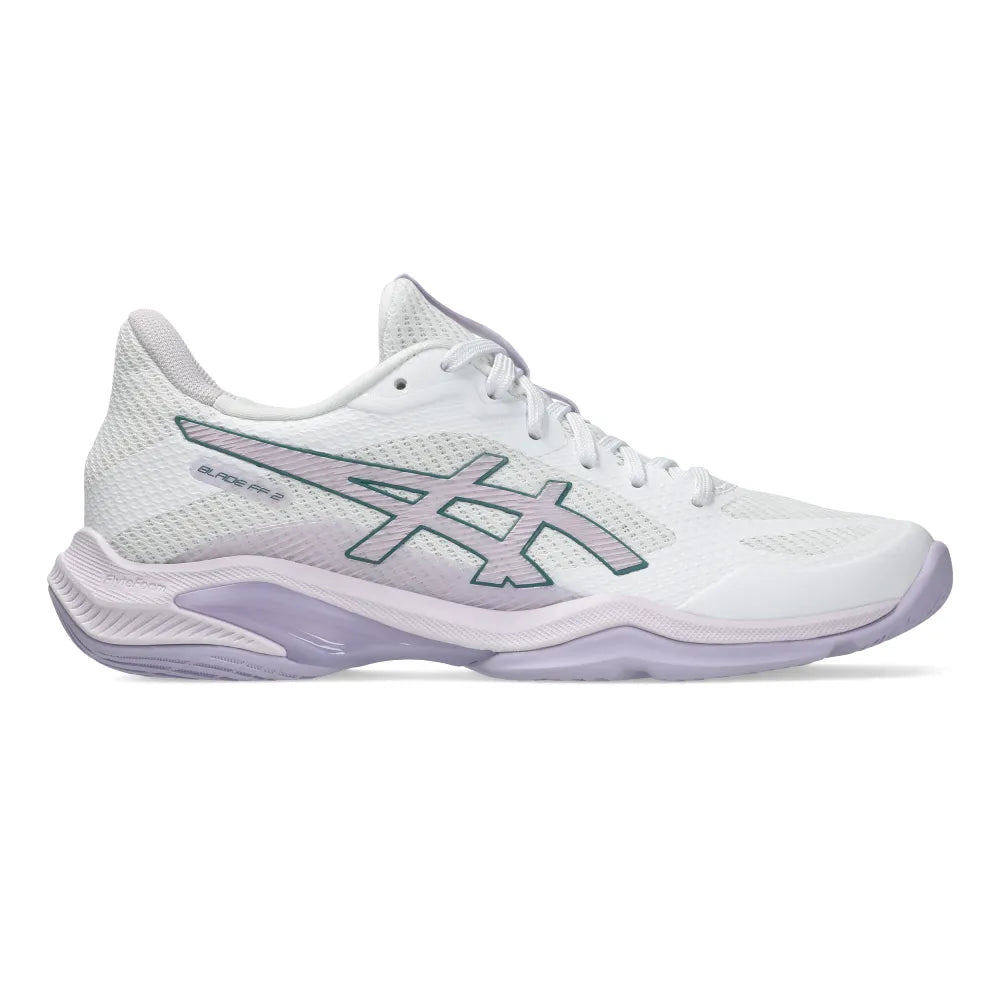 Asics Blade FF 2 Women's Indoor Court Shoe (White/Dahlia) - RacquetGuys.ca
