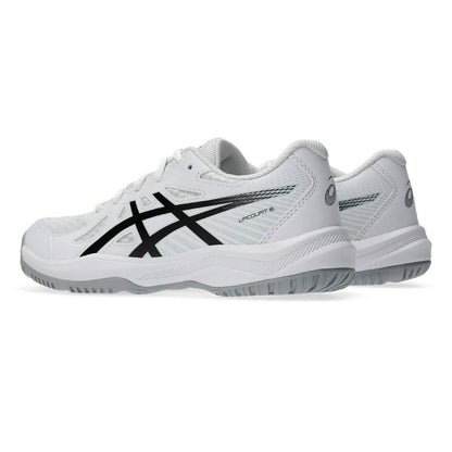 Asics Upcourt 6 GS Junior Indoor Court Shoe (White/Black) - RacquetGuys.ca