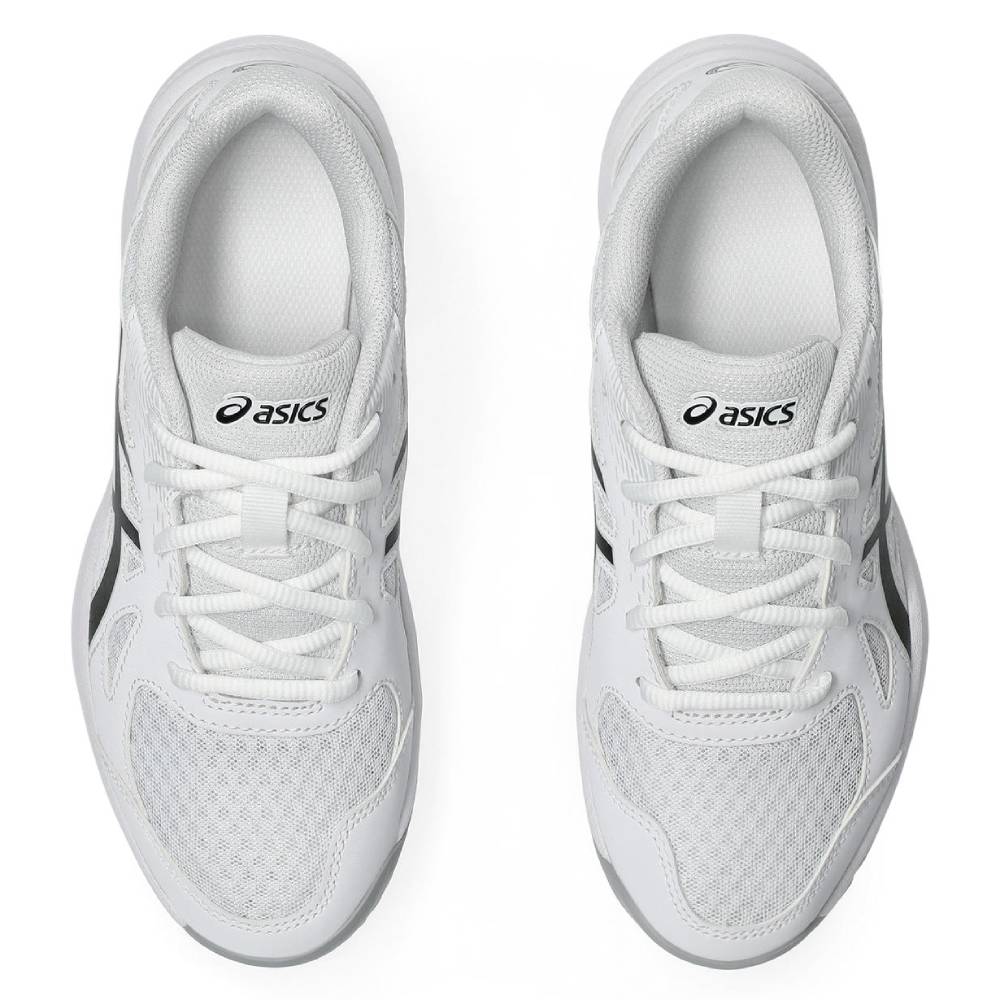 Asics Upcourt 6 GS Junior Indoor Court Shoe (White/Black) - RacquetGuys.ca