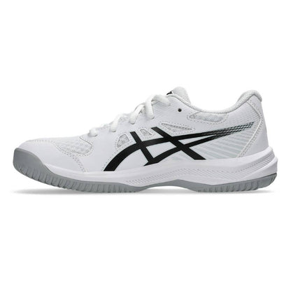 Asics Upcourt 6 GS Junior Indoor Court Shoe (White/Black) - RacquetGuys.ca