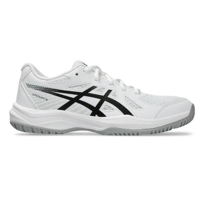 Asics Upcourt 6 GS Junior Indoor Court Shoe (White/Black) - RacquetGuys.ca