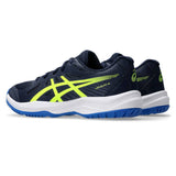 Asics Gel Upcourt 6 GS Junior Indoor Court Shoe (Midnight/Safety Yellow)