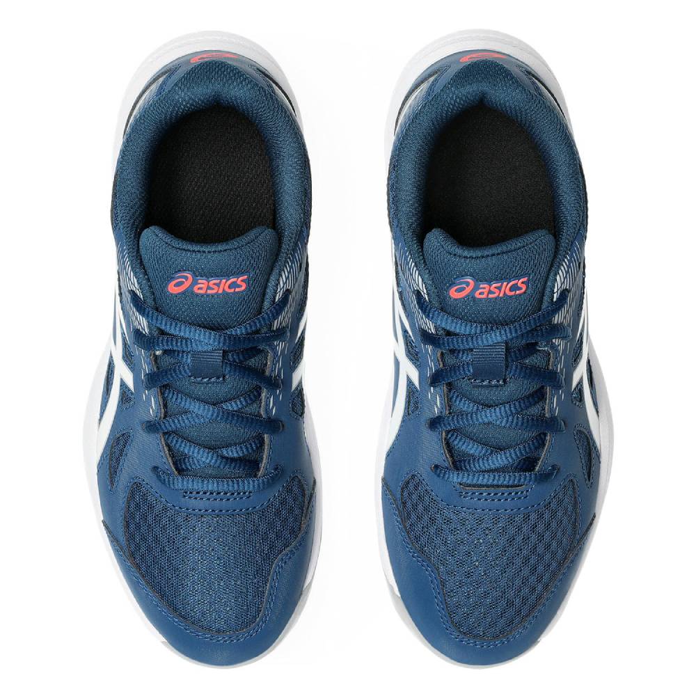 Asics Upcourt 6 GS Junior Indoor Court Shoe (Mako Blue/White) - RacquetGuys.ca