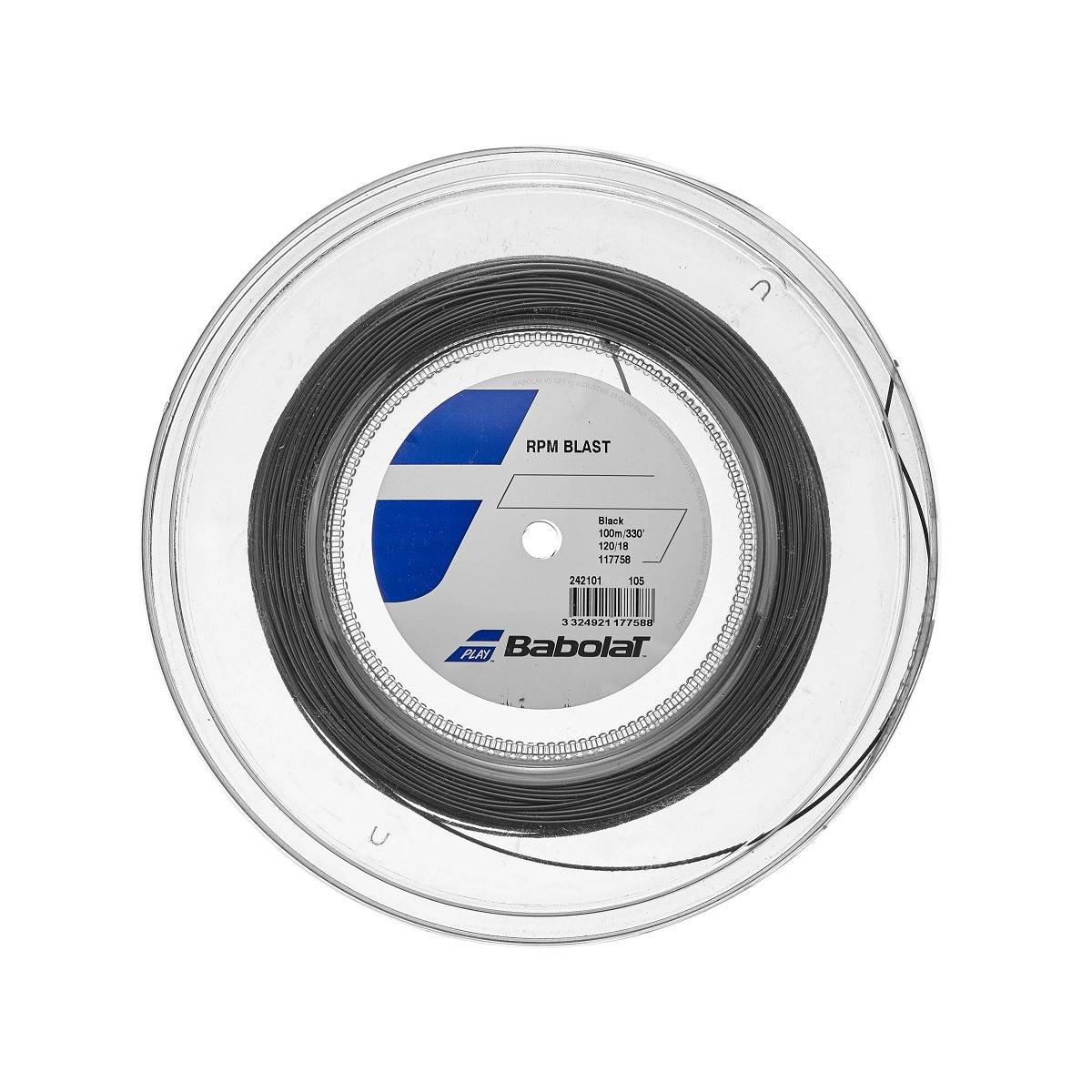 Babolat RPM Blast 18 Tennis String Mini Reel (Black) - RacquetGuys.ca