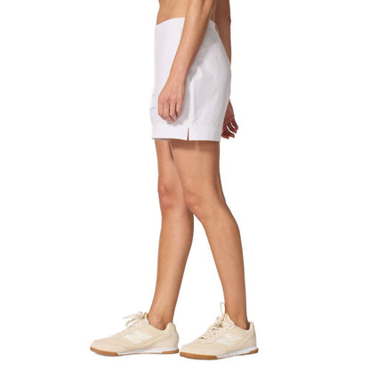 MPG Women's Rove High-Rise Short 4-Inch (White) - RacquetGuys.ca