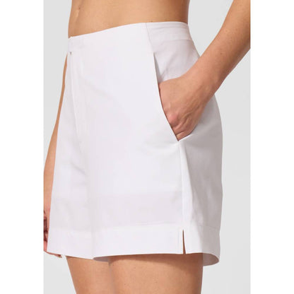 MPG Women's Rove High-Rise Short 4-Inch (White) - RacquetGuys.ca