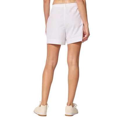 MPG Women's Rove High-Rise Short 4-Inch (White) - RacquetGuys.ca