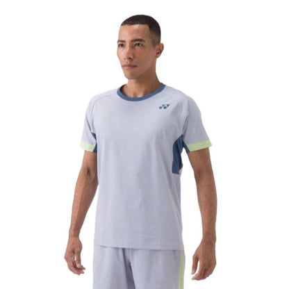 Yonex Men's Crew Neck Shirt (Mist Blue) - RacquetGuys.ca