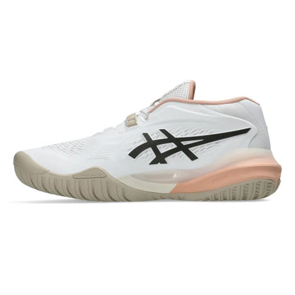 Asics Gel Resolution X Women's Tennis Shoe (White/Black CoFFee) - RacquetGuys.ca