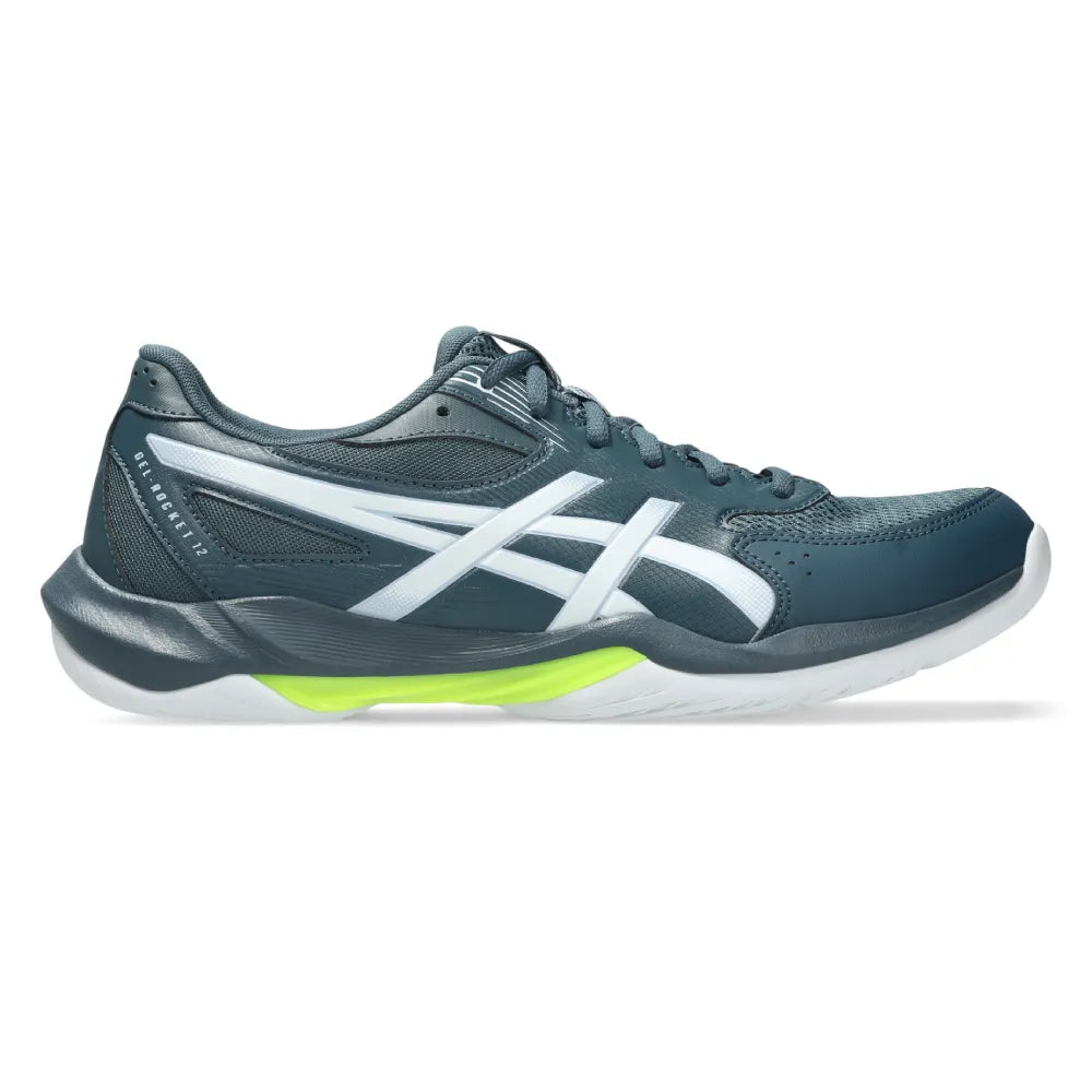 Asics Gel Rocket 12 Men's Indoor Court Shoe (Raw Indigo/White) - RacquetGuys.ca
