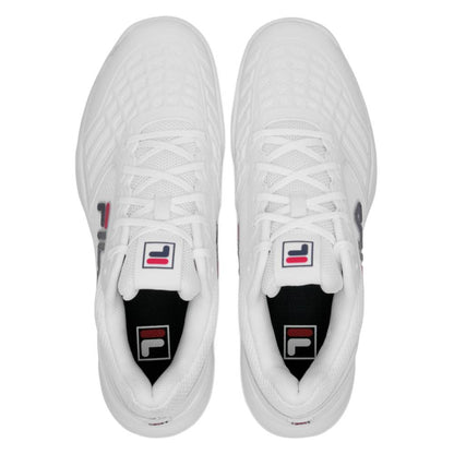 Fila Axilus 3 Men's Tennis Shoe (White/Navy) - RacquetGuys.ca