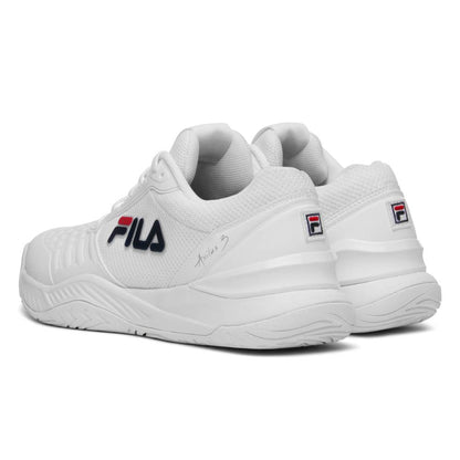 Fila Axilus 3 Men's Tennis Shoe (White/Navy) - RacquetGuys.ca