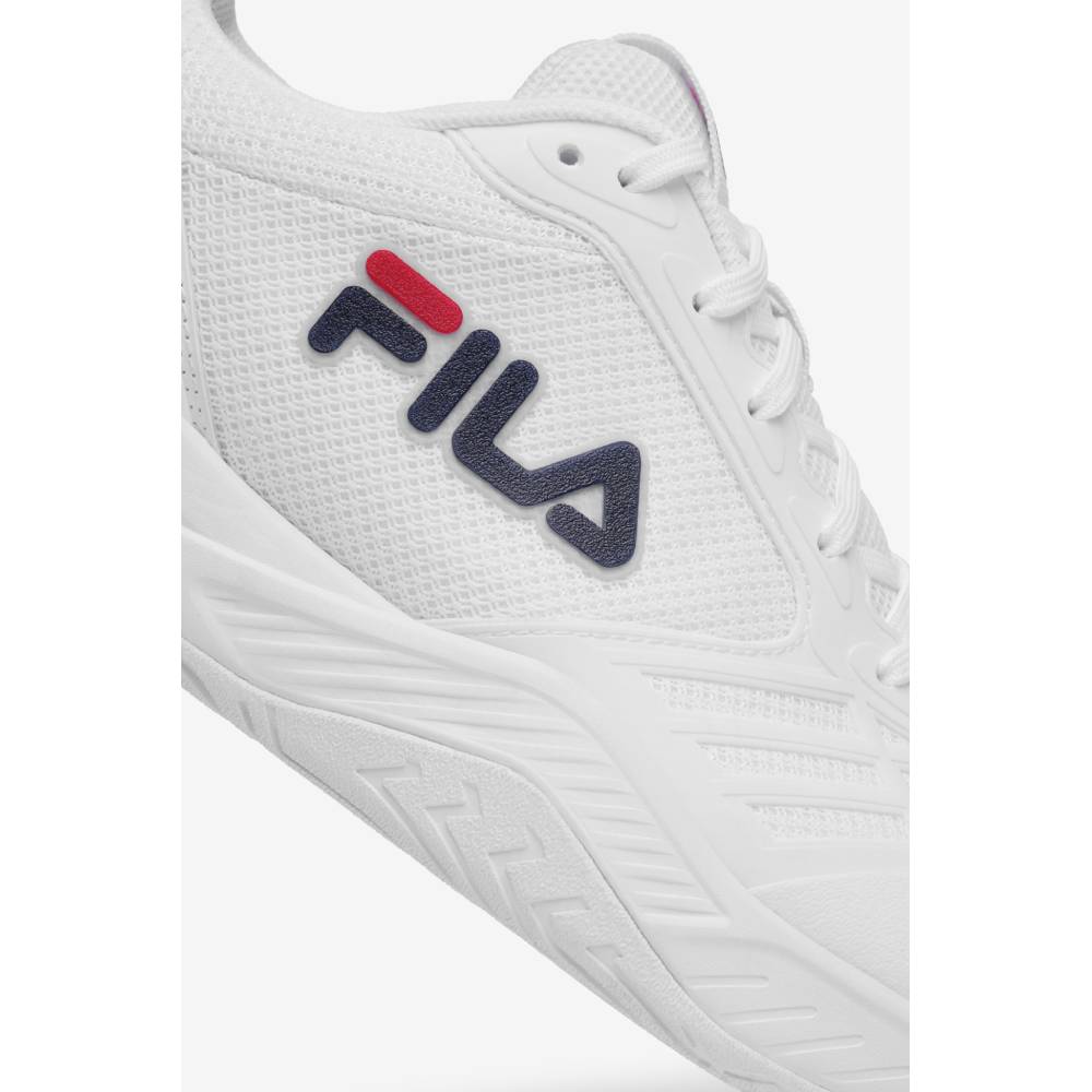 Fila Axilus 3 Men's Tennis Shoe (White/Navy) - RacquetGuys.ca