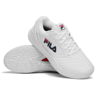 Fila Axilus 3 Men's Tennis Shoe (White/Navy) - RacquetGuys.ca