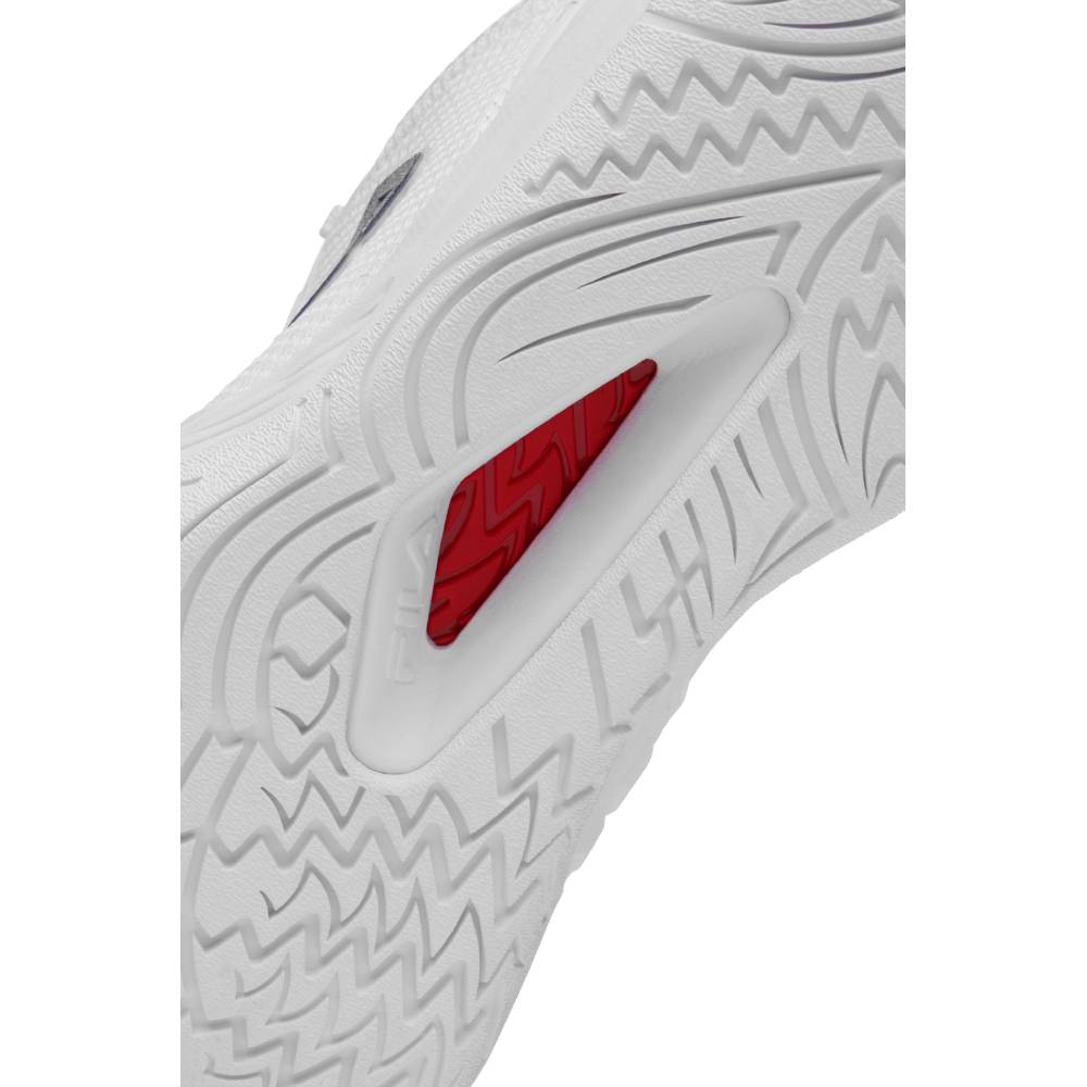 Fila Axilus 3 Men's Tennis Shoe (White/Navy) - RacquetGuys.ca