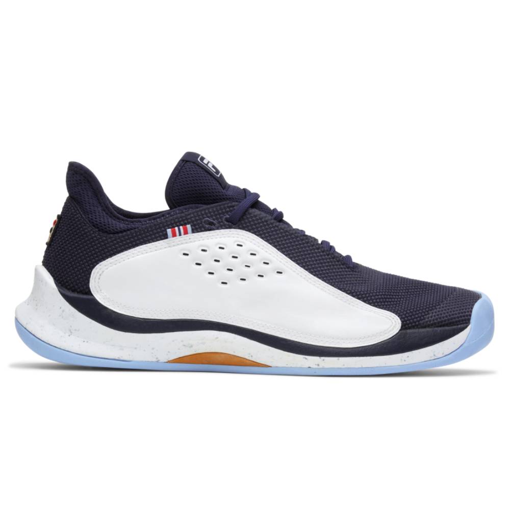 Fila Mondo Forza Men's Tennis Shoe (White/Navy) - RacquetGuys.ca