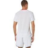 Asics Men's Match Short Sleeve Top (Brilliant White) - RacquetGuys.ca
