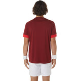 Asics Men's Court SS Top (Beet Juice/Classic Red) - RacquetGuys.ca