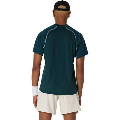 Asics Men's Match Actibreeze Polo Shirt (Saxon Green) - RacquetGuys.ca