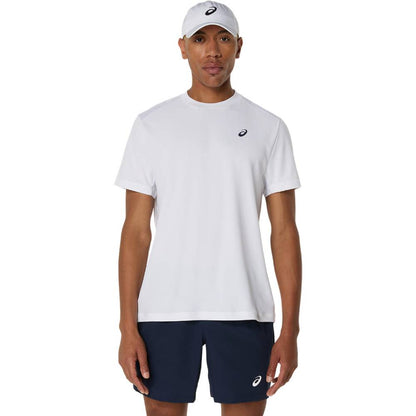 Asics Men's Court SS Top (Brilliant White) - RacquetGuys.ca