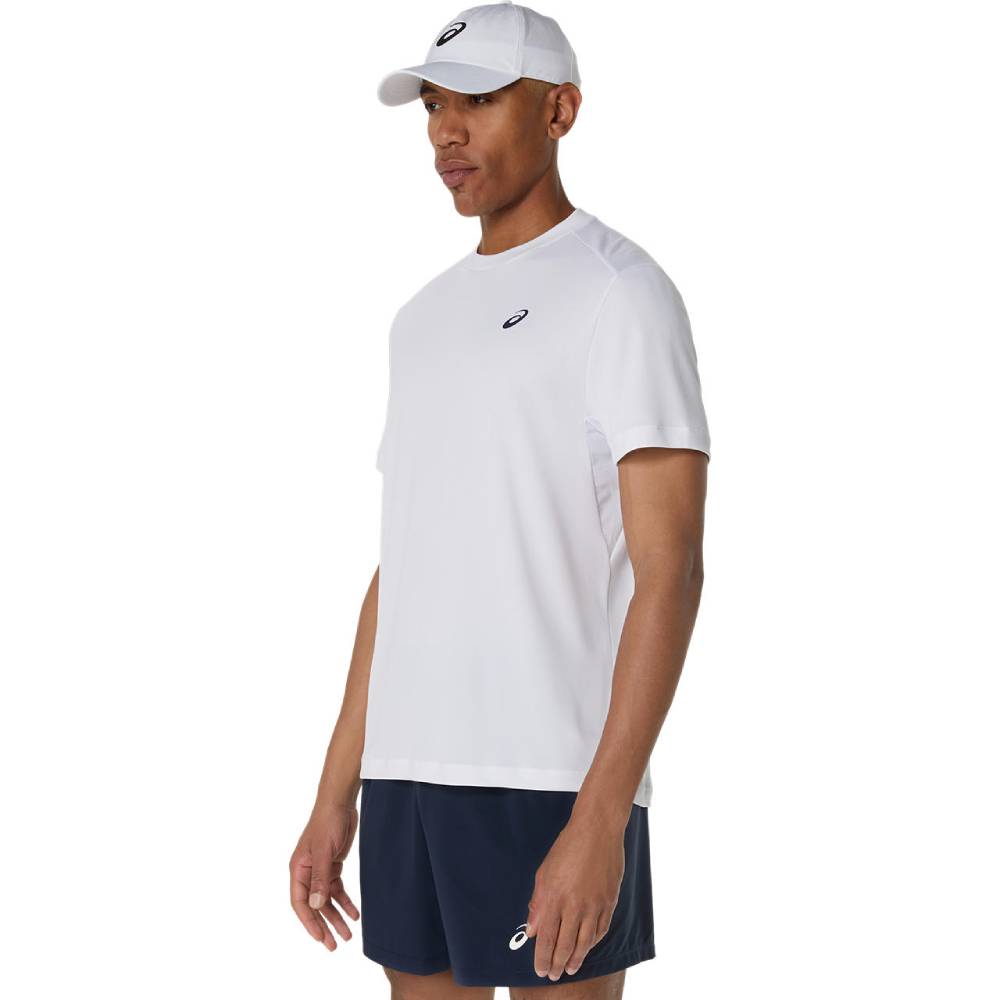 Asics Men's Court SS Top (Brilliant White) - RacquetGuys.ca