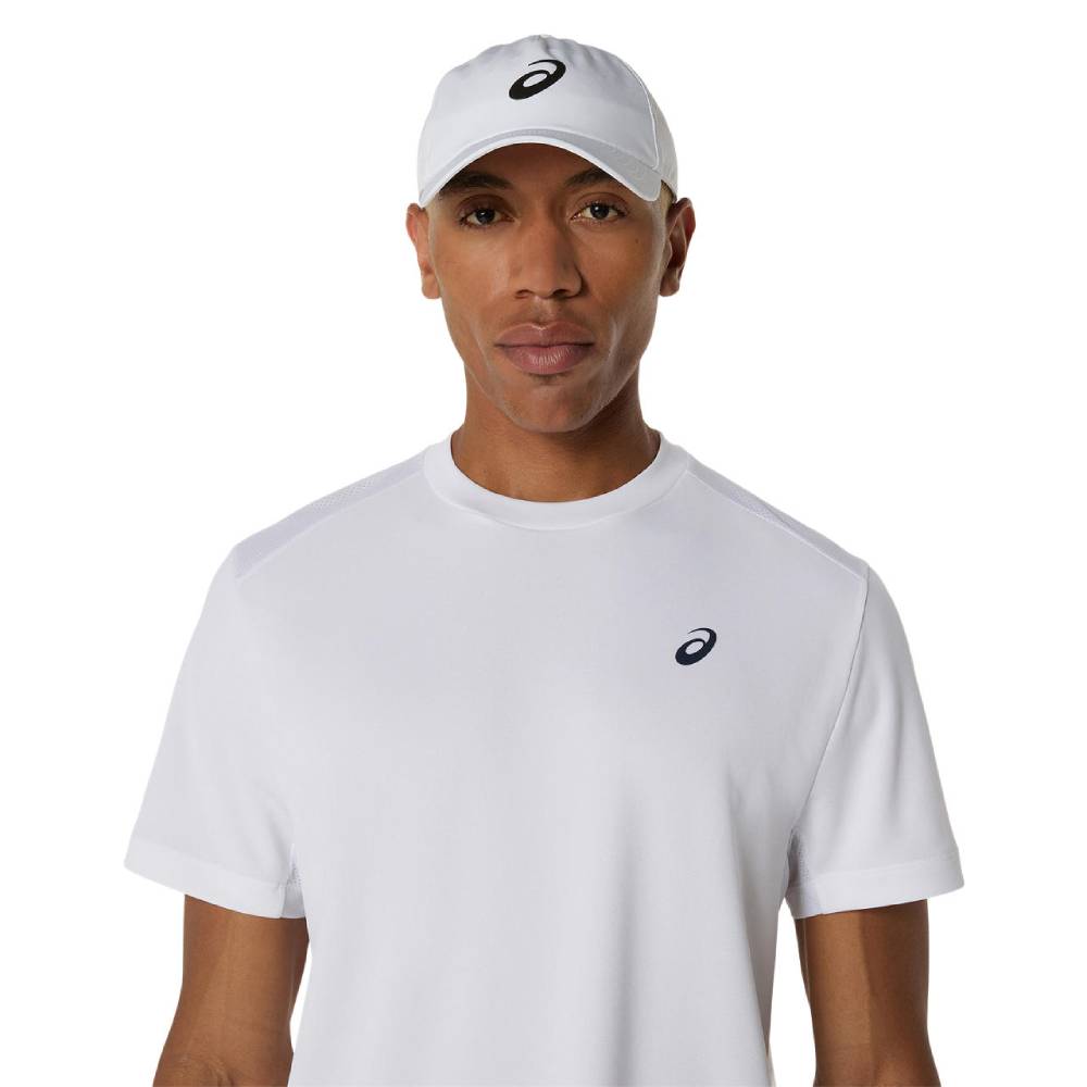 Asics Men's Court SS Top (Brilliant White) - RacquetGuys.ca