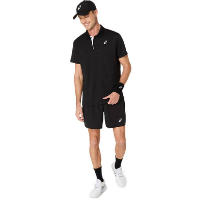Asics Men's Court Polo Shirt (Performance Black) - RacquetGuys.ca