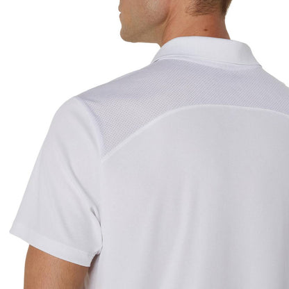 Asics Men's Court Polo Shirt (Brilliant White) - RacquetGuys.ca