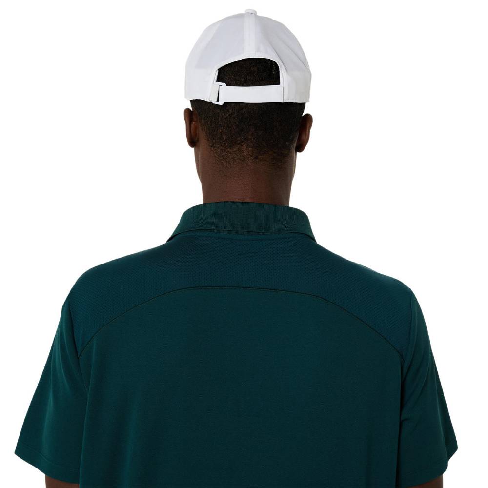 Asics Men's Court Polo Shirt (Saxon Green) - RacquetGuys.ca