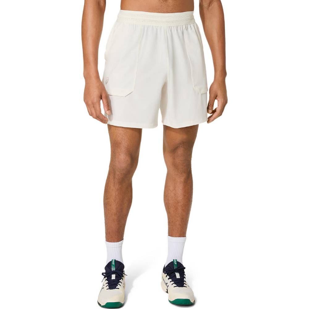 Asics Men's Match Short 7-Inch (Cream) - RacquetGuys.ca