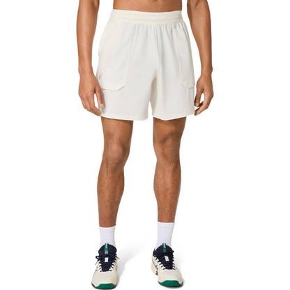 Asics Men's Match Short 7-Inch (Cream) - RacquetGuys.ca