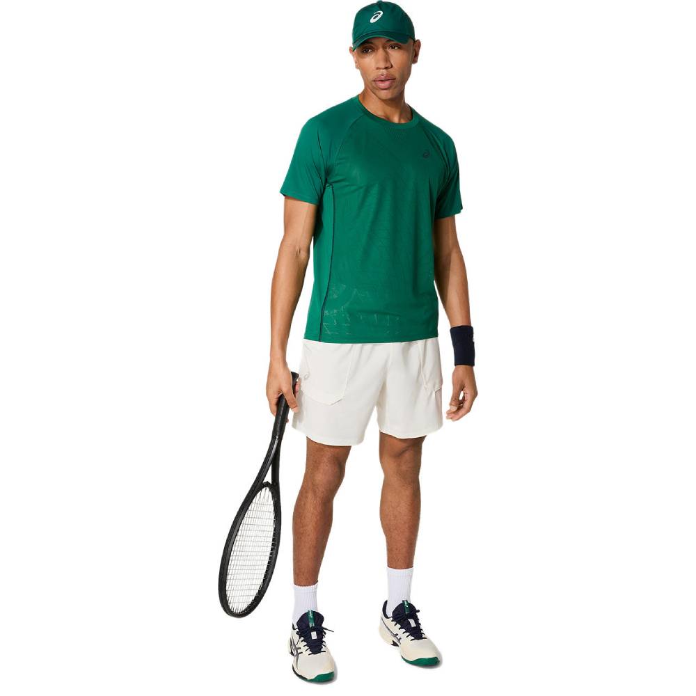 Asics Men's Match Short 7-Inch (Cream) - RacquetGuys.ca