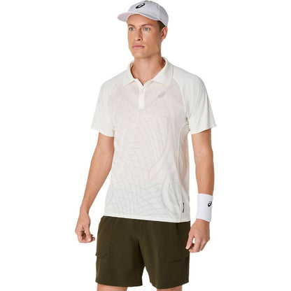Asics Men's Match Actibreeze Polo (Cream) - RacquetGuys.ca