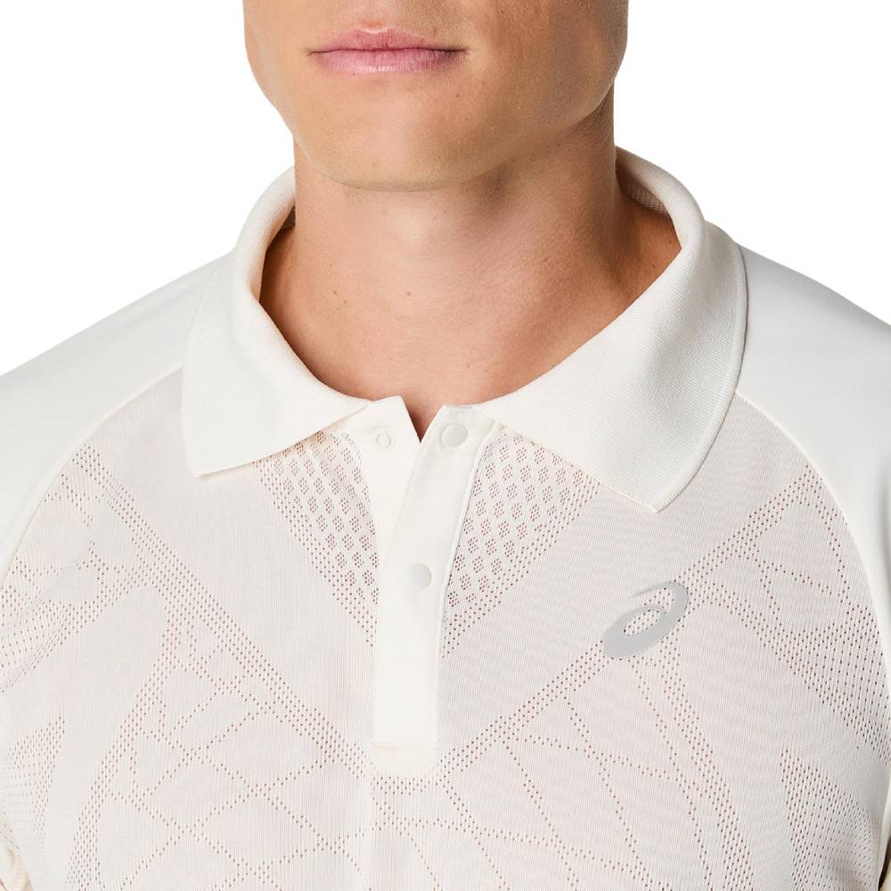Asics Men's Match Actibreeze Polo (Cream) - RacquetGuys.ca