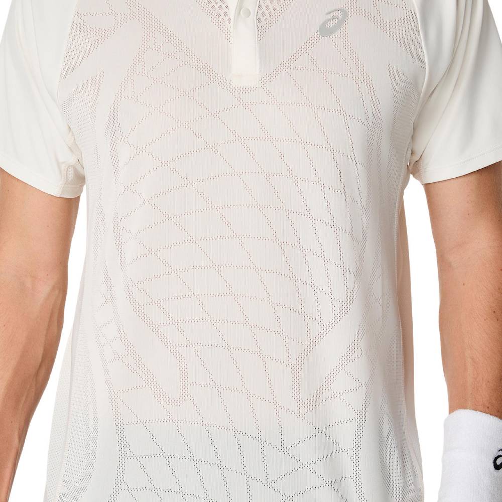 Asics Men's Match Actibreeze Polo (Cream) - RacquetGuys.ca