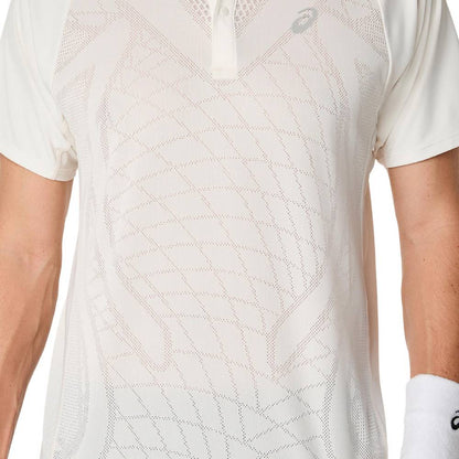 Asics Men's Match Actibreeze Polo (Cream) - RacquetGuys.ca