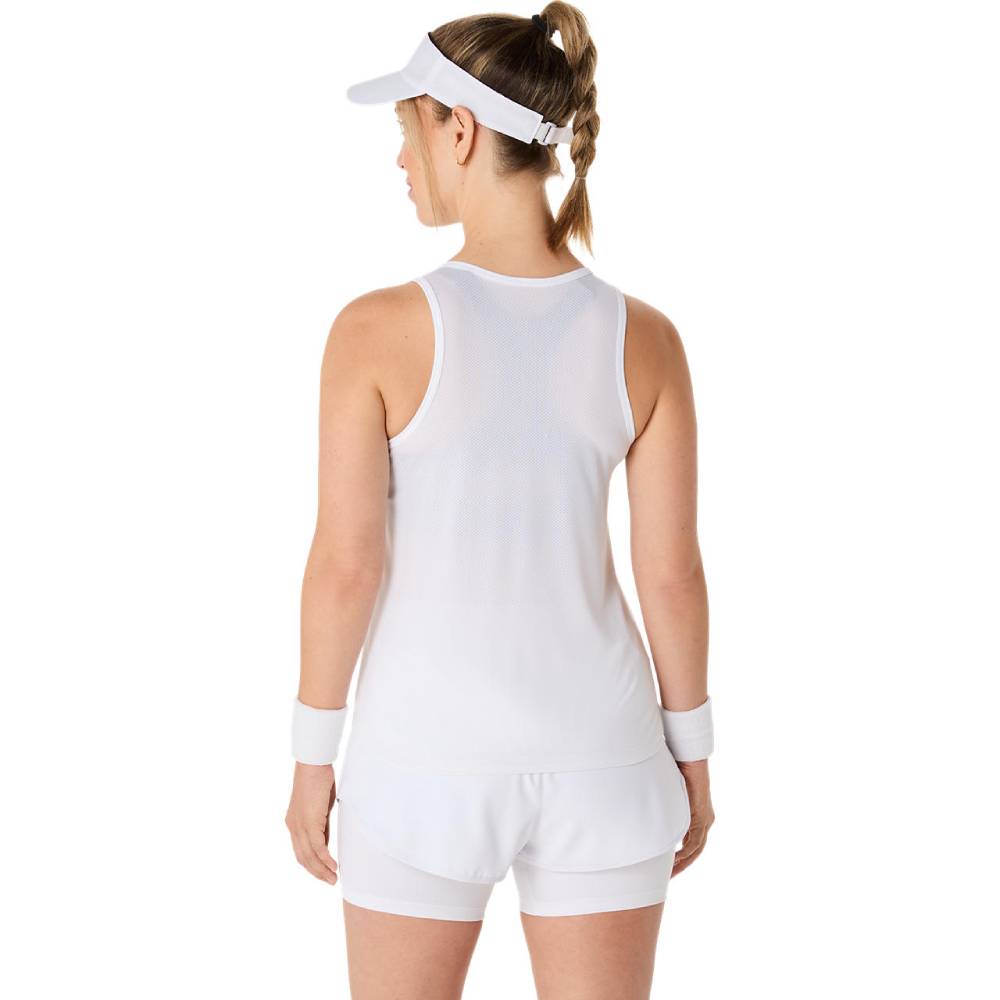 Asics Women's Match Actibreeze Tank Top (Brilliant White) - RacquetGuys.ca