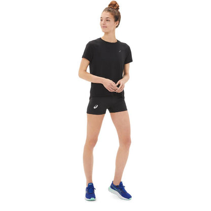 Asics Women's Circuit 3 Inch Compression Short (Team Black) - RacquetGuys.ca